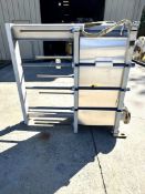 816.2 SQ. FT. UNUSED APV / SPX PLATE HEAT EXCHANGER COOLER MODEL NO. L039L M-20