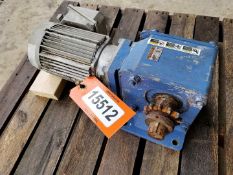 Used 1HP Sumitomo Hyponic Right Angle Gear Motor - Output speed of 87.5 rpm