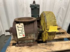 8” DIAMETER SHICK ROTARY AIRLOCK CARBON STEEL RUBBER TIP ½ HP