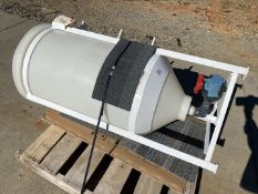 55 GALLON PLASTIC CONICAL HOPPER TANK