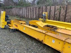 12” WIDE X 12” HIGH X 42’-5.5” OVERALL LENGTH MODEL G RAPAT DRAG CHAIN CONVEYOR.
