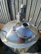 600 GALLON STAINLESS FOOD GRADE MIX TANK