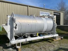 LITTLEFORD PLOW MIXER MODEL KM8000. 275 CUBIC FOOT CAPACITY. STAINLESS STEEL