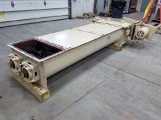 Used 9″Ø x 6′ Duplex J.W. TODD CO. U-Trough Twin Screw Conveyor