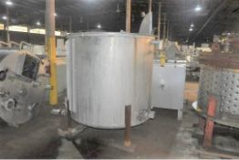 APPROX. 600-GALLON 304 STAINLESS STEEL STORAGE TANK