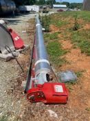 9” DIAMETER X 53’ LONG, 20 HP TUBULAR INCLINED SCREW CONVEYOR AUGER.