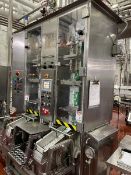 S/S Twin Head Inline Aseptic Bag Filler Mfg. by SBM / SAJB Inc., Model IS7-E with Touchpad Digital