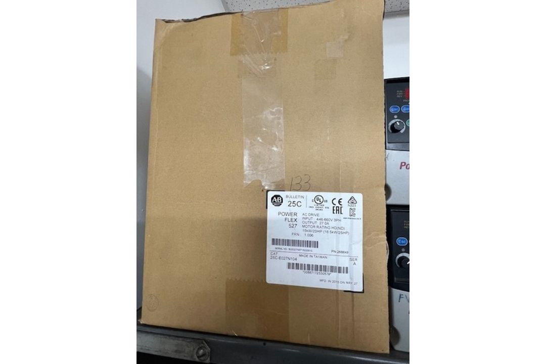 All contents on shelf are Allen Bradley, most items new open box includes: 1 Powerflex 527 25 hp - Image 4 of 6