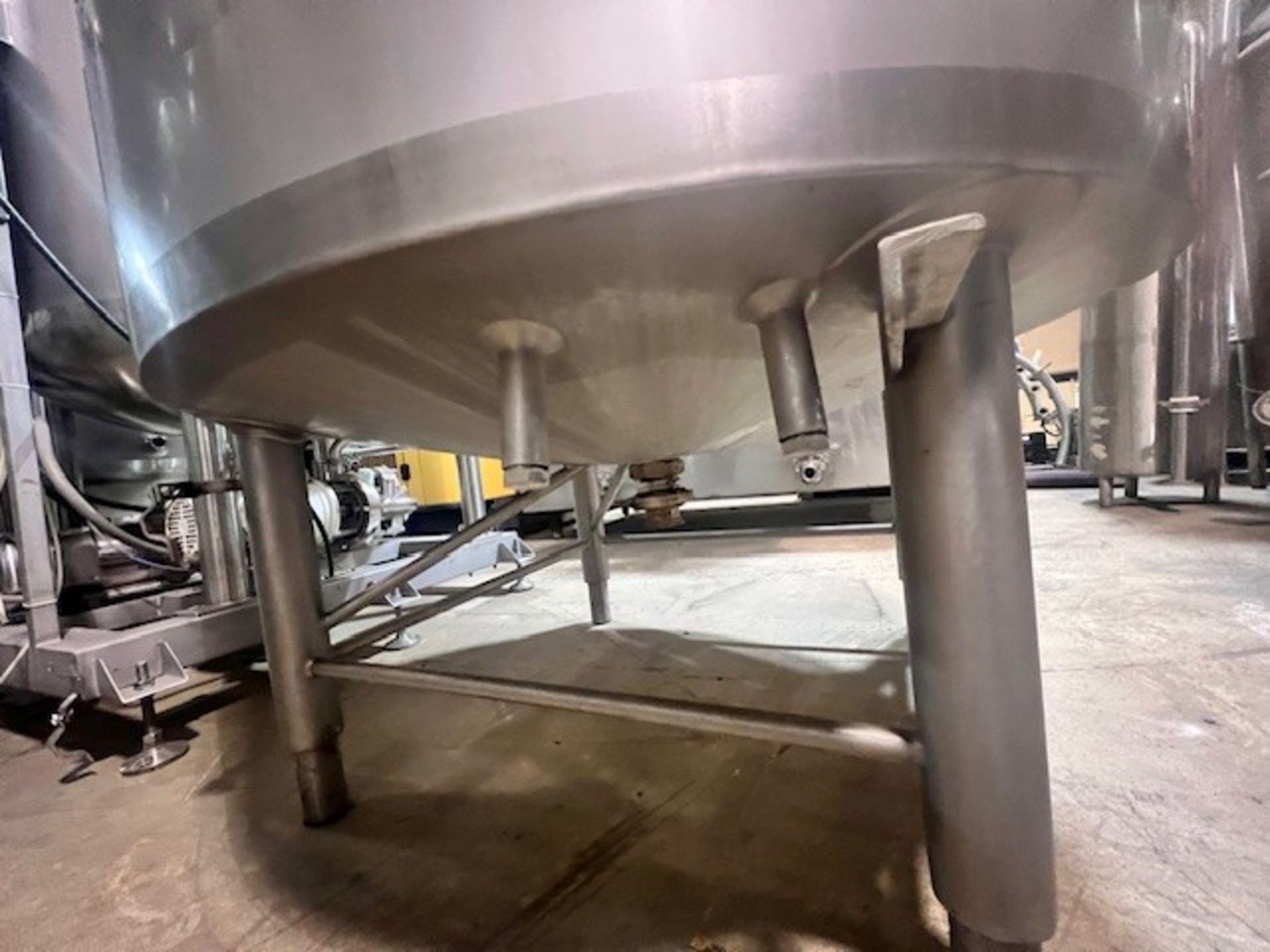 APV 320 Gal. Vertical Jacketed Tank, Model CCA, S/N K2163 with 2-Manway Doors, Sprayball, Adjustable - Image 9 of 12
