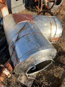 Used Approximately 20 Cubic Foot Stainless Steel V-Blender with Bar, Capacity: 20 cubic feet, Model: