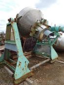 Used Approximately 40 Cubic Foot Gemco Stainless Steel Double Cone Blender, Manufacturer: Gemco,
