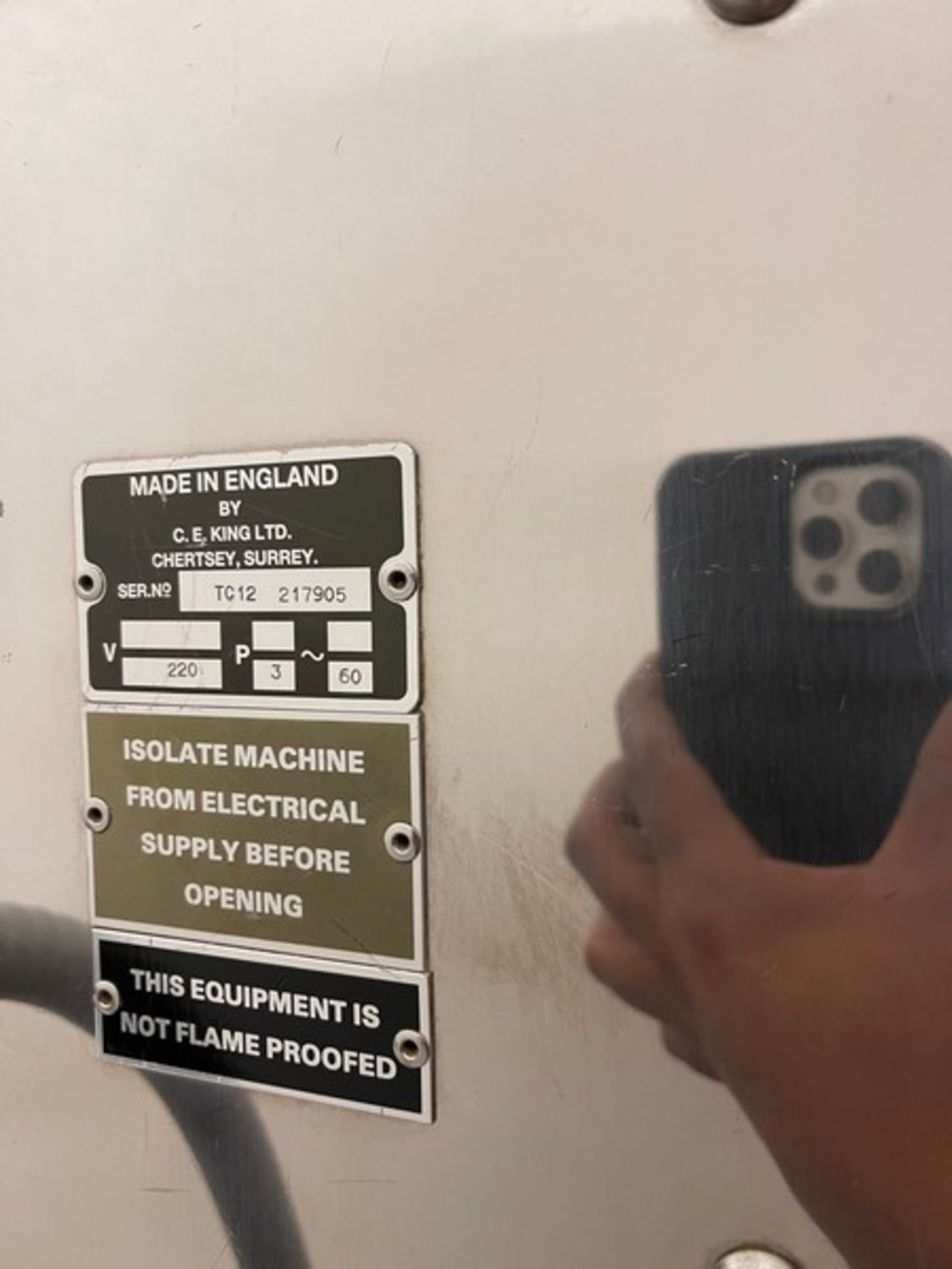 King TC-12 Counter, Model TC-12, S/N TC12 217905, Volt 220, Phase 3, Hz. 60 (Note: Sensor Not - Image 6 of 6