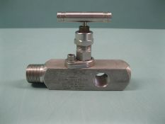 Lot of (4) Swagelok SS-6PNTGM12-F8-TUV Screwed Bonnet Gauge Needle Valve NEW (Handling Fee $25) (