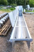 MTC S/S Sanitary Incline Screw Conveyor, Model MTCS-18-19, S/N 067429, Aprox. 18
