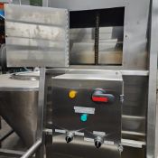 Barrel dumper- stainless steel , elevation max.  control panel with lift, down, tilt right or left