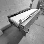 Sanitary Retractable Stainless-steel Conveyor for Food Processing Application. 22-inch large by from