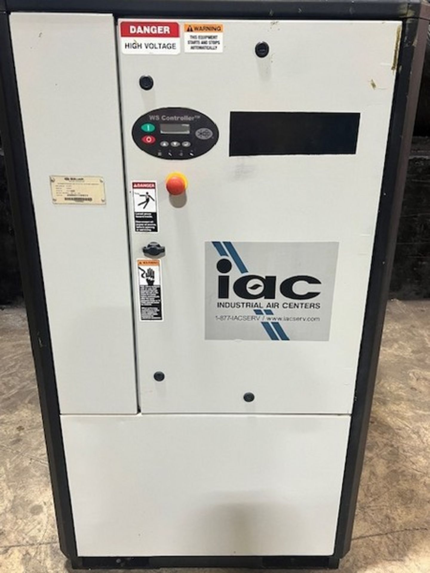 Sullair 50 hp Air Compressor, Model 3709V/A, S/N 2009011200033, Year 2008, Air Pressure Rated Max - Image 8 of 15
