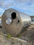 Used Approximately 2,300 Gallon Stainless Steel Tank Capacity: 2,300 gallons, Dimensions: 84