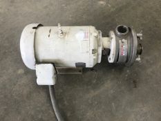 Fristam 15 hp Liquid Ring Pump, S/N FZX250993942 with 2.5