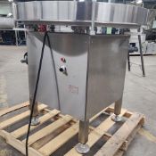 2019 Capmatic Turntable all in stainless steel 39 Inch. Diam. 220 volts, 60 hz, 1 ph. tested in