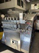 Gaulin 5000 GPH, Aprox. 2000 psi Head TPS Homogenizer, Model MC75 with 2.75 in Plungers Set of 5,