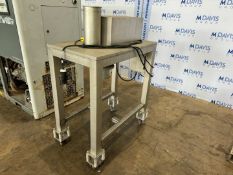 S/S Overs Mill, with Aprox. 6” Dia. Discharge, Cuttler Hammer Safety Switch, Mounted on S/S Portable