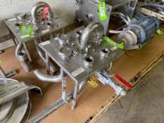 (4) S/S Flow Diversion Panels, with Aprox. 1-1/2 In. - 3 In. Clamp Type Ports (INV#82319)(Located @