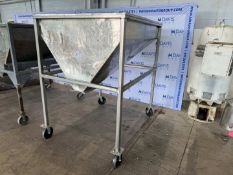 S/S Feed Tote, Mounted on S/S Portable Frame (INV#104039) (Located @ the MDG Auction Showroom 2.0 in