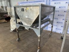 S/S Feed Tote, Mounted on Mild Steel Frame with Fork Pockets (INV#104040) (Located @ the MDG Auction