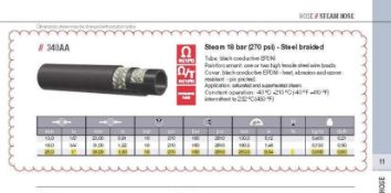 5 Pallets of: Alfagomma High Pressure Steam Tubes