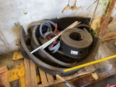 (3) Speed Bumps, (13) 6' Blades and Rubber Bases for Plow Blades
