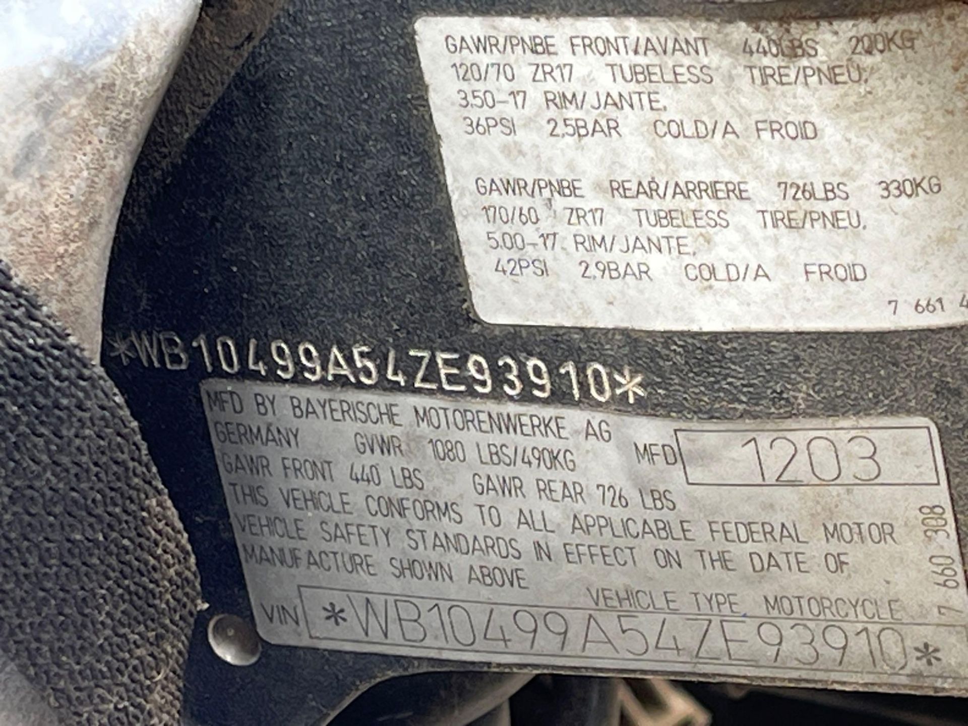 2004 BMW R 1150 RT Motorcycle - Image 4 of 12