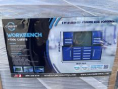 2024 Steelman 7FT-18D 7' Workbench with 18 Drawers