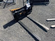 2024 Wolverine PFA-11-3300G Skid Steer Adjustable, Hydraulic Pallet Fork