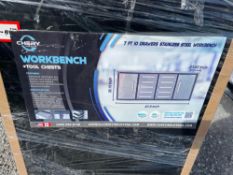 2024 Steelman 7FT-10D 7' Workbench with 10 Drawers & 2 Cabinets