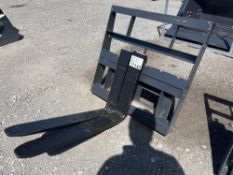 2024 Wolverine MPF-11-2500G Mini Skid Steer Pallet Fork Attachment
