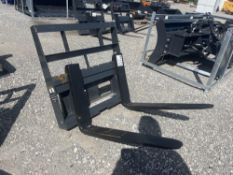 2024 Wolverine MPF-11-2500G Mini Skid Steer Pallet Fork Attachment