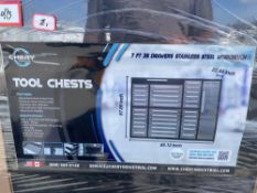 2024 Steelman 7FT-35D 7' Workbench with 35 Drawers & 1 Cabinet