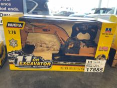 2024 Huina 1531 11-Channel RC Full Function Excavator Model Toy