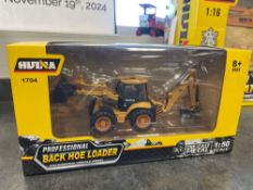 2024 Huina 1704 Backhoe Loader Model Toy