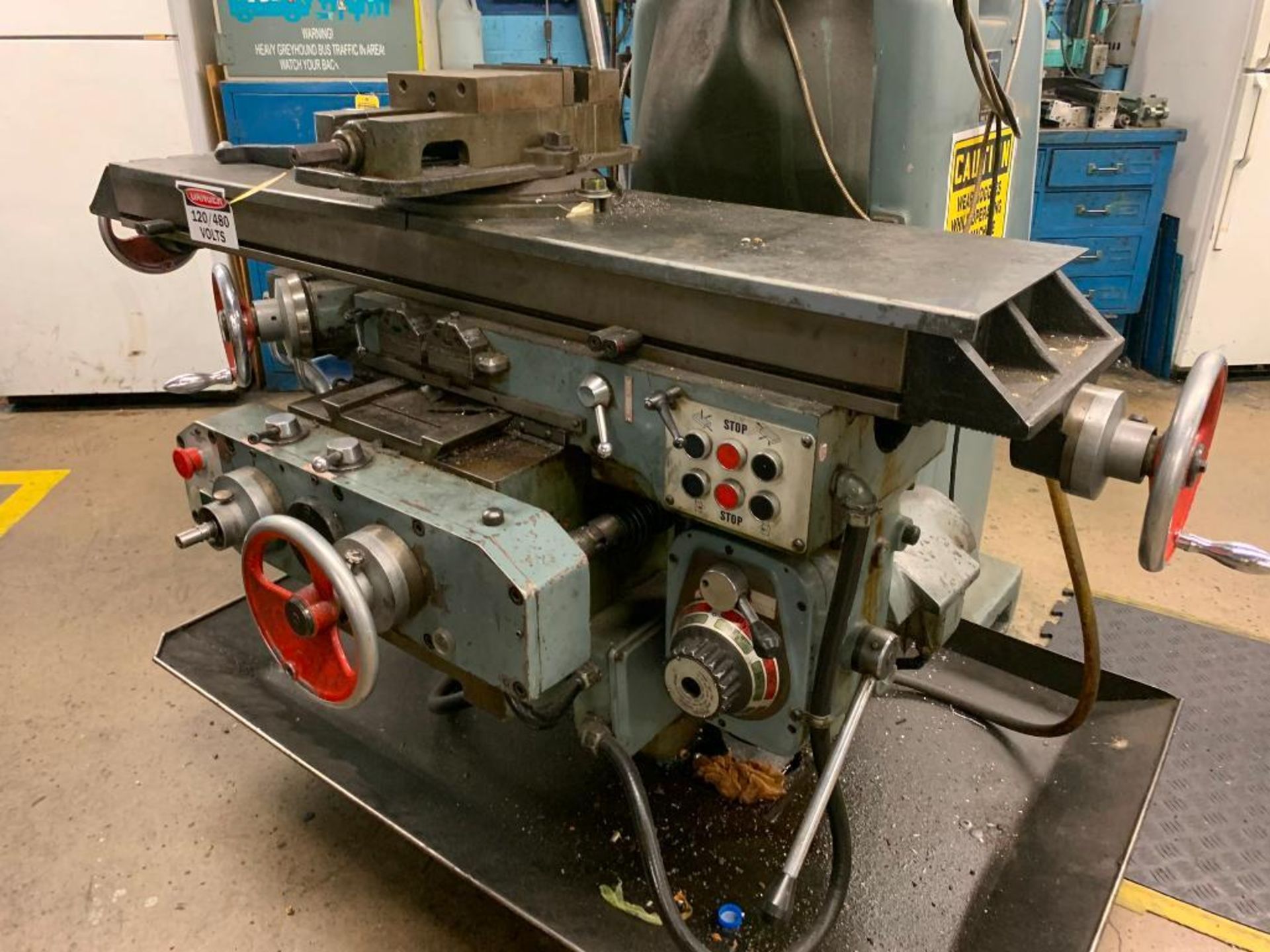 DoAll Vertical Milling Machine, 53" X 12" T-Slot Table, Acu-Rite III 2-Axis DRO - Image 5 of 10