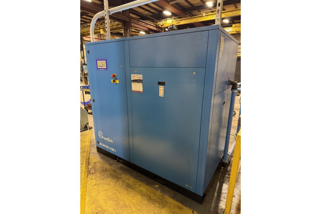 2023 PNEUTECH RK-50VSD-115B-L 50 HP Rotary Screw Air Compressor, s/n AK100022270, w/ 116 PSI - Image 2 of 5