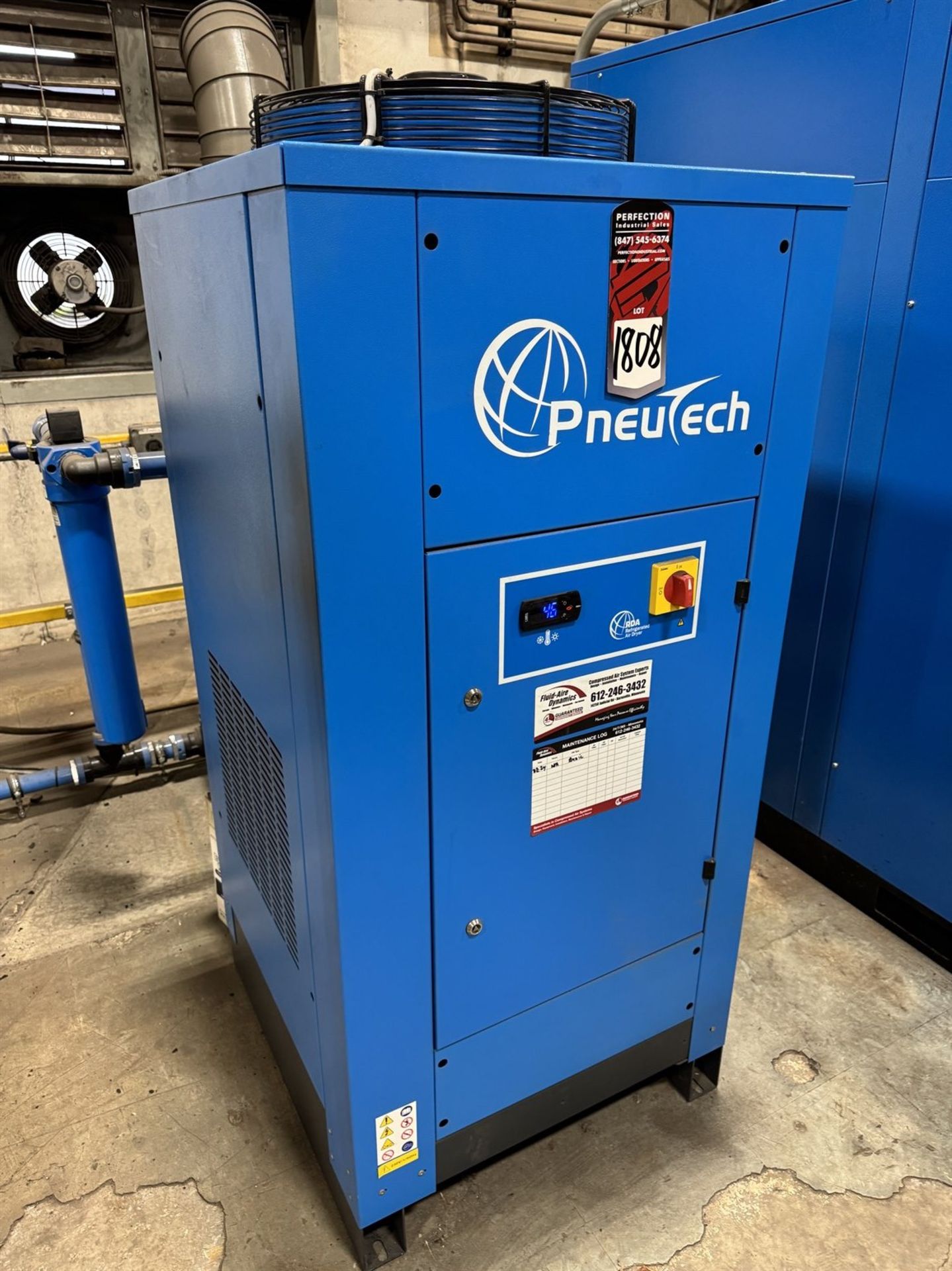 PNEUTECH RDA-300-NC-116 Refrigerated Air Dryer, s/n 22T-H03720, 300 cfm - Image 2 of 4