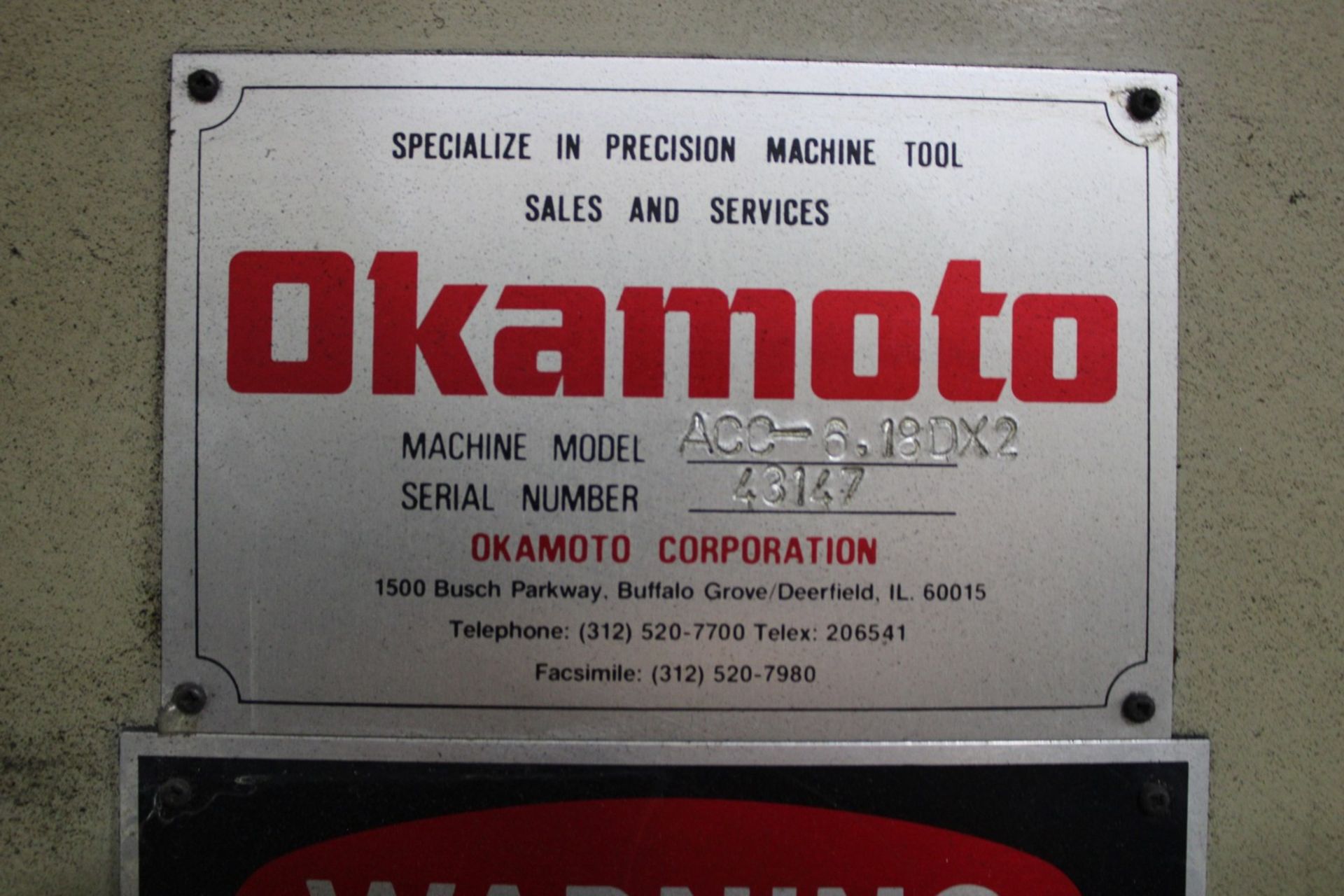 Okamoto ACC-6,18DX2 Automatic Surface Grinder - Image 12 of 15