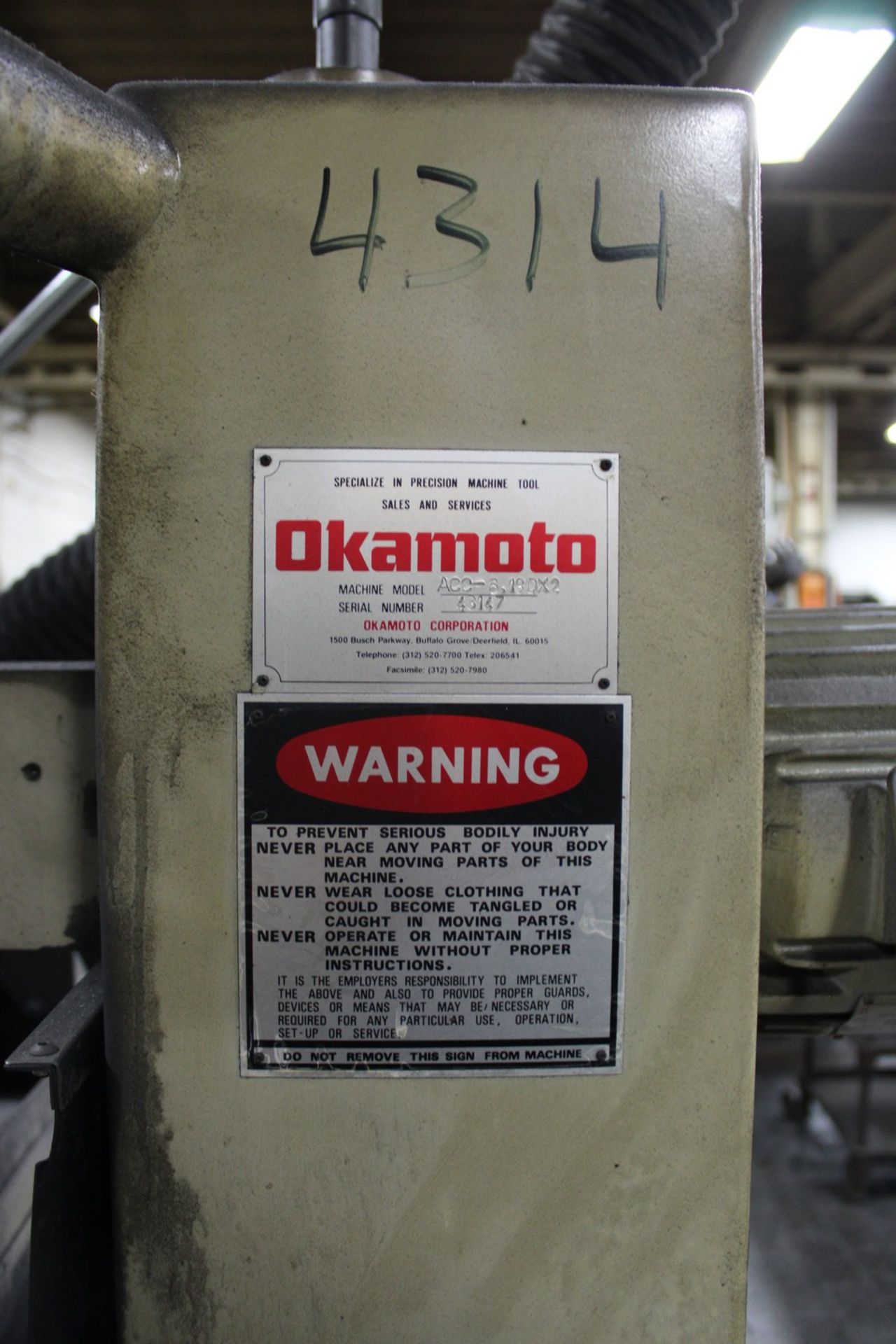 Okamoto ACC-6,18DX2 Automatic Surface Grinder - Image 11 of 15