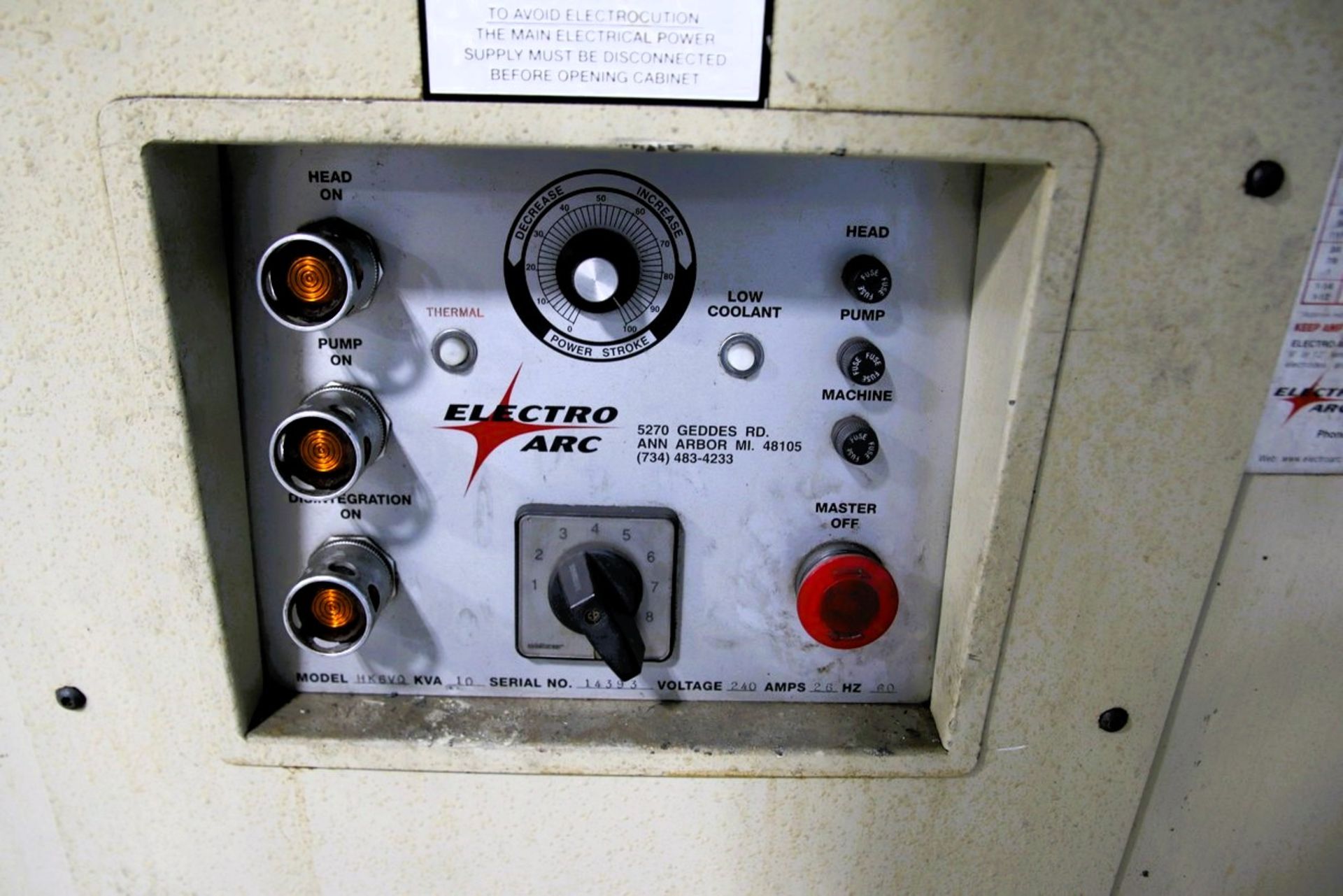 Electro Arc Model HK6V0 AC Tap Disintigrator - Image 5 of 5