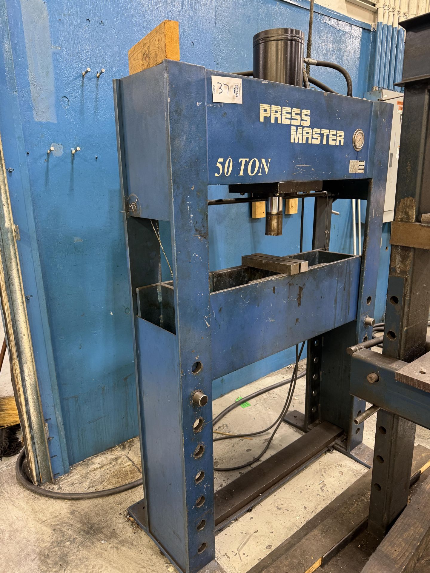 Press Master Model 50T-E/H 50-Ton H-Frame Press - Image 3 of 6