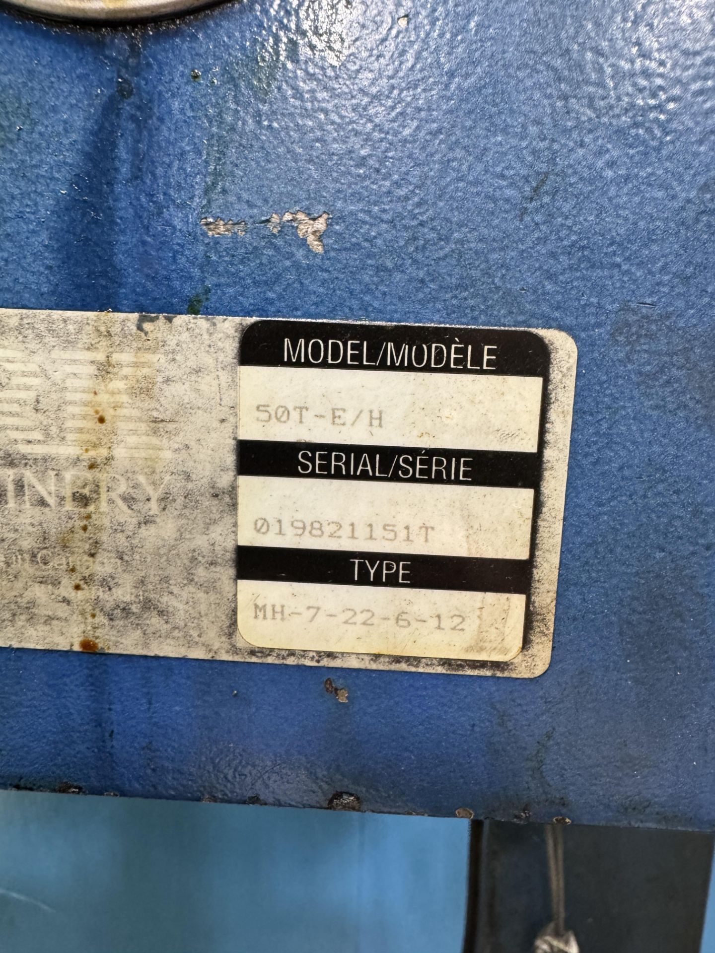 Press Master Model 50T-E/H 50-Ton H-Frame Press - Image 6 of 6
