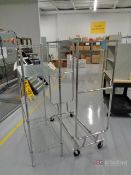 Lot of Portable Coat Rack & Wire Shelf