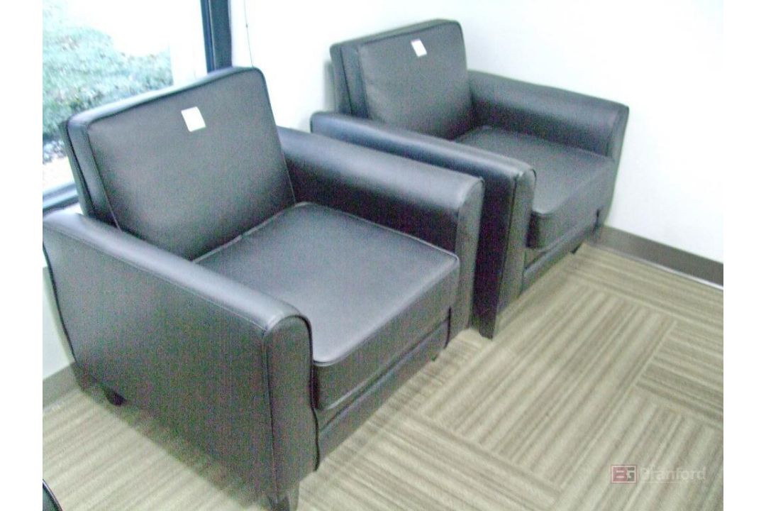(3) Leather Side Chairs - Image 4 of 4